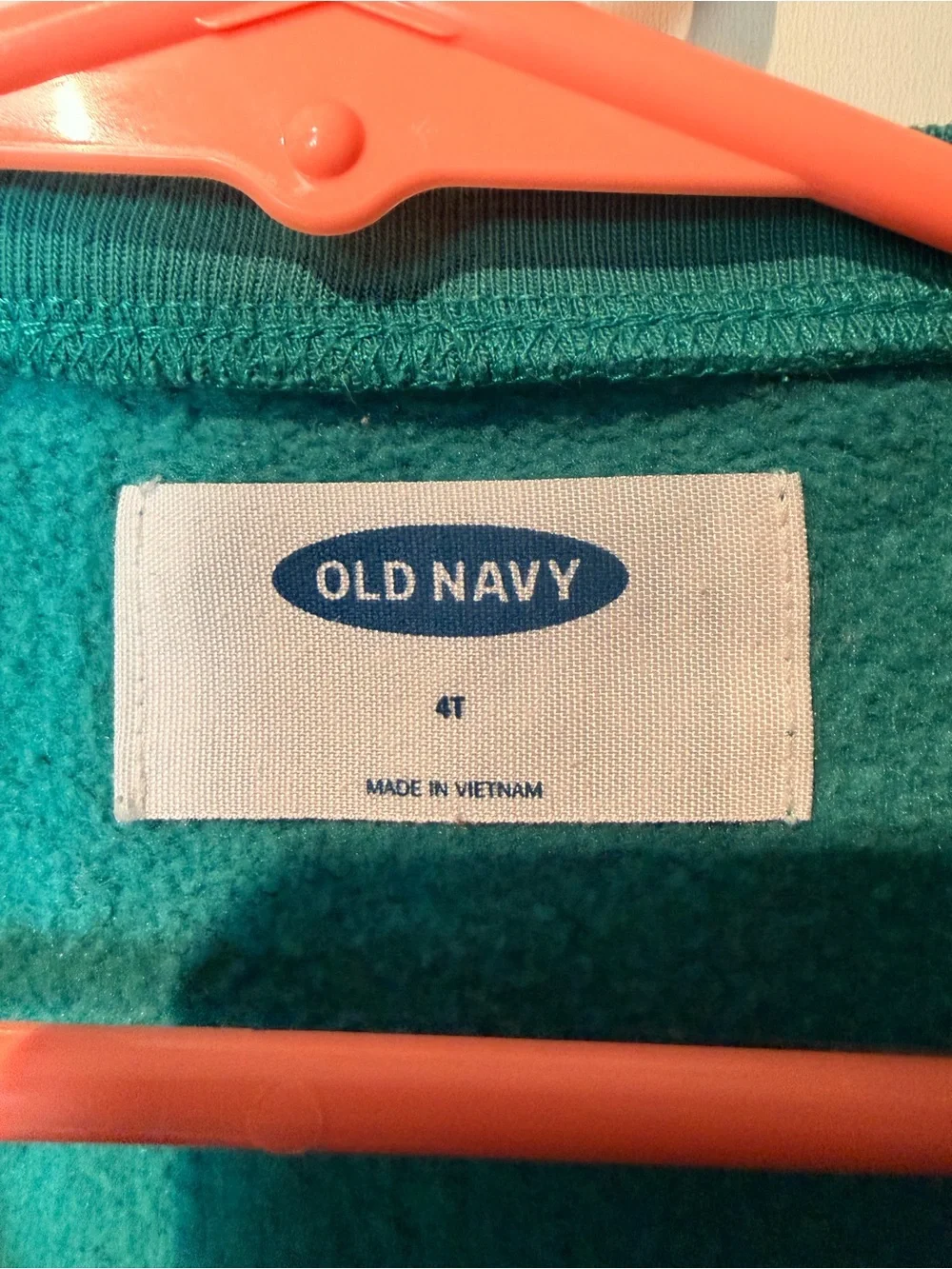 Old Navy Teal Girls' Raccoon Applique Sweatshirt with Floral Accent
